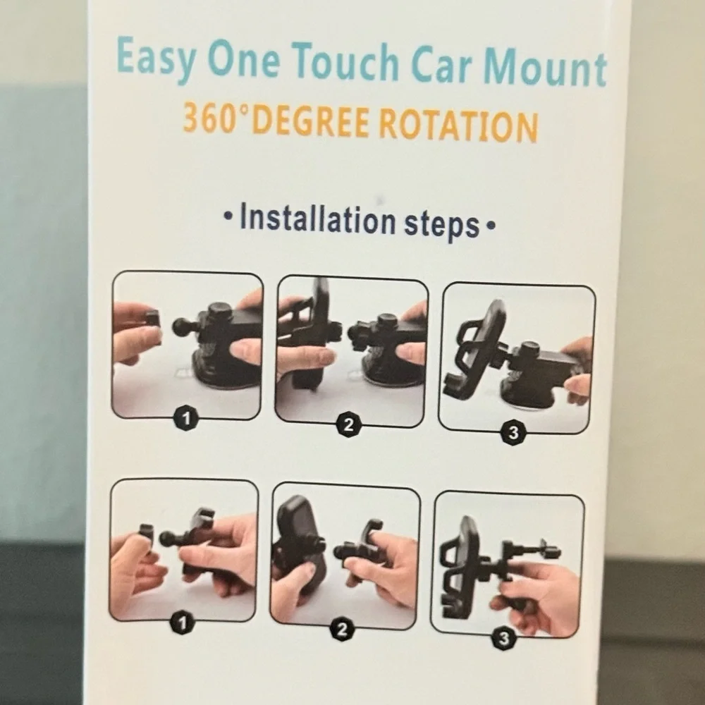 Universal Car Phone Mount Holder SH-3100 - 360° Rotation Windshield & Air Vent